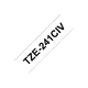 Brother Tapes TZe241CIV 18mm weiß / schwarz