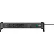 Brennenstuhl 1391020410 Alu-Office-Line 4-fach 1,8m mit 2x USB silb/schwarz