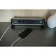 Brennenstuhl 1391040410 Alu-Office-Line 4-fach 1,8m 2x USB silber/schwarz