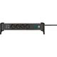 Brennenstuhl 1391040410 Alu-Office-Line 4-fach 1,8m 2x USB silber/schwarz
