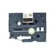 Brother TZER334 P-Touch Thermo Textilfarbband schwarz / gold, 12mm x 4m