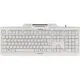 CHERRY KC 1000 SC PN-Layout, mit Smart Card Reader, USB, weiß-grau