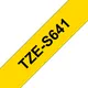 Brother TZe-S641 Schriftband 18mm x 8m. schwarz auf gelb. stark klebend
