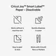 Cricut Joy Smart Label Papier – auflösbar 14x91 cm  (weiß)