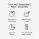 Cricut Smart Label Papier – auflösbar 33x61 cm (weiß)