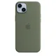 Apple Silicone Case für Apple iPhone 14 Plus mit MagSafe olive