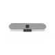 Logitech Rally Bar Huddle Frontabdeckung aus grauweißem Stoff