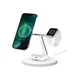 Belkin Boost Charge Pro Drahtloses 3 in 1 Ladeständer mit MagSafe weiß