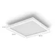 Philips Hue WACA Surimu Panelleuchte 30x30cm, weiß
