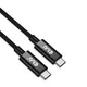 Club 3D USB 4 3x2 Typ-C Kabel USB 8K60Hz PD 240W St./St. 2m schwarz