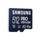 Samsung PRO Ultimate 512 GB microSD-Speicherkarte mit SD-Karten-Adapter