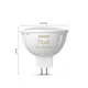 Philips Hue White Ambiance MR16 LED-Lampe 400lm, Einzelpack