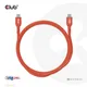 Club3D CAC-1513 USB2 Typ-C Kabel 3.00 m einfach geschirmt  rot