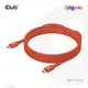 Club3D CAC-1513 USB2 Typ-C Kabel 3.00 m einfach geschirmt  rot