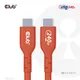 Club3D CAC-1513 USB2 Typ-C Kabel 3.00 m einfach geschirmt  rot