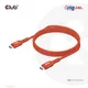 Club3D CAC-1515 USB2 Typ C Kabel 4.0 m einfach geschirmt  rot