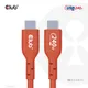 Club3D CAC-1515 USB2 Typ C Kabel 4.0 m einfach geschirmt  rot