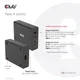 Club3D CAC-1906 Reiseladegerät 3x USB Typ C, 1x USB Typ A, PD 132W