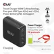 Club3D CAC-1912EU Ladegerät 2x USB Typ C, 2x USB Typ A, PD 100W