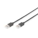 DIGITUS USB 2.0 Anschlusskabel, Typ A St/St 1.8m schwarz