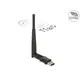 Delock USB 2.0 Dualband WLAN ac/a/b/g/n Stick 433 + 150 Mbps m. externer Antenne