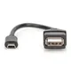 DIGITUS USB 2.0 Adapterkabel, OTG, Typ mini B - A St/Bu, 0,2m schwarz