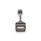 DIGITUS USB 2.0 Adapterkabel, OTG, Typ mini B - A St/Bu, 0,2m schwarz