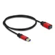 DeLOCK 82752 Verlängerungskabel USB 3.0 PREMIUM 1.00 m doppelt geschirmt  schwarz