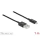 Delock USB Daten- und Ladekabel für iPhone™, iPad™, iPod™ schwarz 1 m