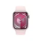 Apple Watch Series 9 Aluminium 41mm rosé (Sportarmband hellrosa) S/M