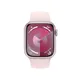 Apple Watch Series 9 Aluminium 41mm rosé (Sportarmband hellrosa) S/M