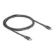 Delock Daten- und Ladekabel USB Type-C zu Lightning für iPhone, iPad grau 1 m