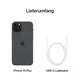 Apple iPhone 15 Plus Apple iOS Smartphone in black  with 128 GB storage