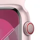 Apple Watch Series 9 Cellular Aluminium 45mm rosé (Sportarmband hellrosa) S/M