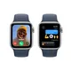 Apple Watch Series SE (2023) Aluminium 40mm silber (Sportarmband sturmblau) M/L