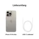 Apple iPhone 15 Pro Max Apple iOS Smartphone in silber  mit 256 GB Speicher