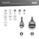 DIGITUS 8K Adapterkabel mini DP zu DP Alugehäuse, schwarz, 2m