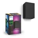 Philips Hue White & Color Ambiance Resonate Wandleuchte Outdoor schwarz