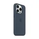 Apple Silicone Case für iPhone 15 Pro mit MagSafe storm blue