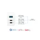 GC USB-Schnellladegerät 65W mit GaN-Technologie, 2xUSB-C+1xUSB-A, PD 3.0, QC 3.0