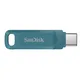SanDisk Ultra Dual Drive Go 64 GB USB 3.1 Type-C / USB-A Stick Navagio Bay Blau