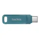 SanDisk Ultra Dual Drive Go 256 GB USB 3.1 Type-C / USB-A Stick Navagio Bay Blau