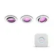 Philips Hue White & Col. Amb. Centura Einbauspot 3 flg. weiß 3x350lm + Bridge