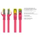 Good Connections Patchkabel mit Cat. 7 Rohkabel S/FTP 0,15m magenta