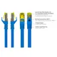 Good Connections Patchkabel mit Cat. 7 Rohkabel S/FTP 0,25m blau