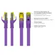 Good Connections Patchkabel mit Cat. 7 Rohkabel S/FTP 0,5m violett