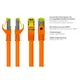 Good Connections Patchkabel mit Cat. 7 Rohkabel S/FTP 50m orange