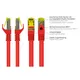 Good Connections Patchkabel mit Cat. 7 Rohkabel S/FTP 50m rot