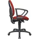 Topstar Standard-Drehstuhl o. Armlehnen, Gestell schwarz, Stoff rot