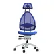 Topstar Design-Bürodrehstuhl mit Kopfstütze und Netzrücken, Höhe 830mm, schwarz